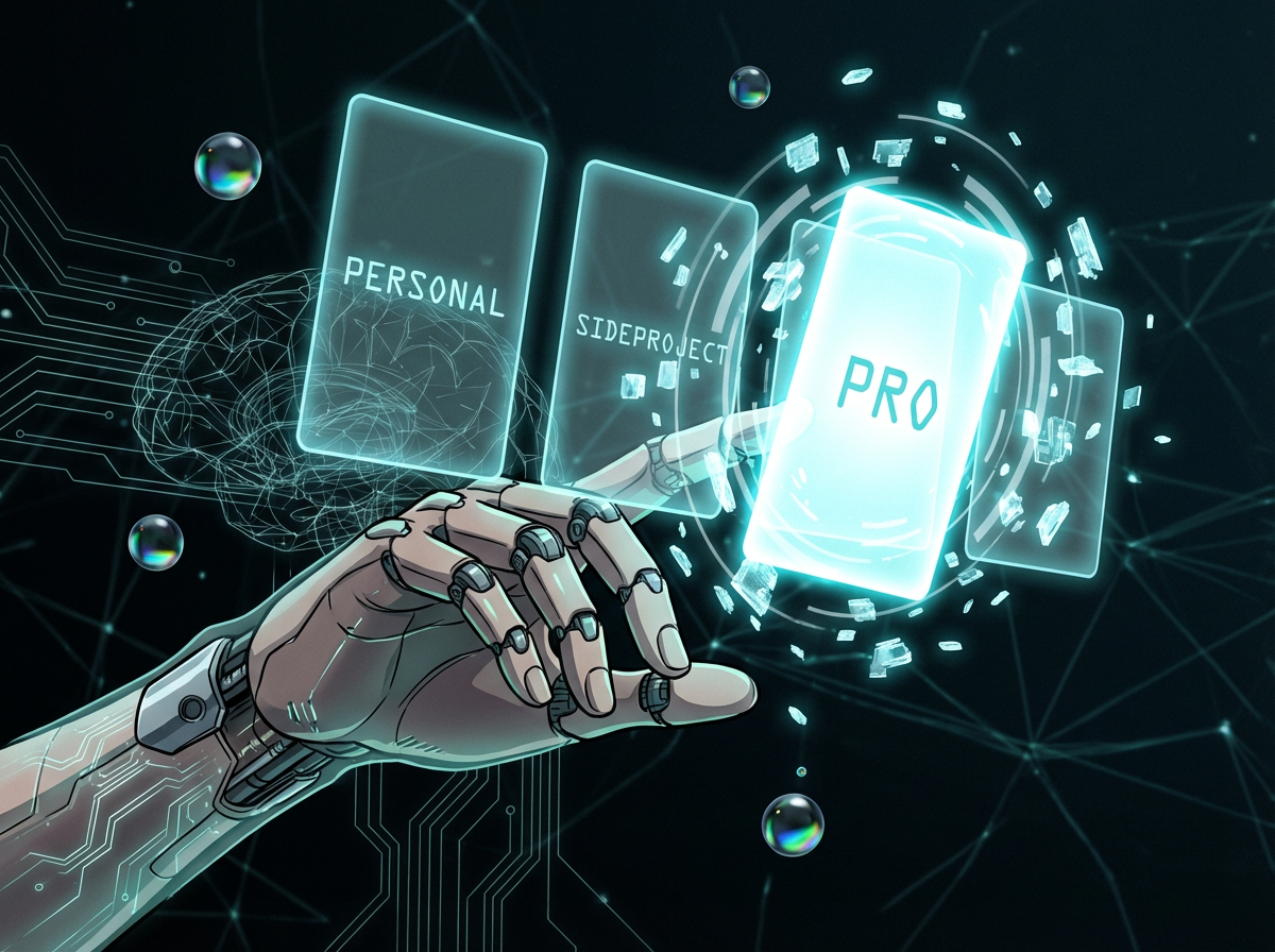 Cyberpunk credential hot-swap, switching between AI accounts in an instant